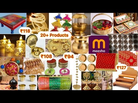 Meesho latest poojahaul|Meesho brasa items|Meesho products starts from ₹94|meesho haul today|meesho