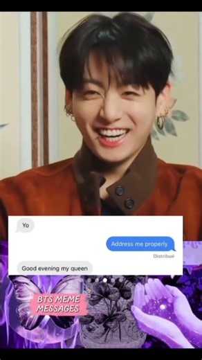 BTS Text Meme 👑 "Yo" — "Address Me Properly" — "Good Evening My Queen"