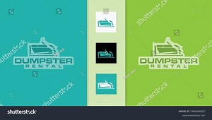 Vector Dump Truck Trash Can Logo Stock Vector (Royalty Free) 2462085915 | Shutterstock