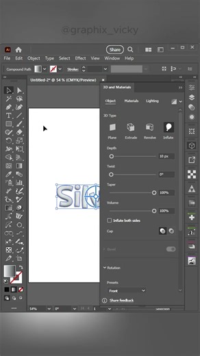 how to create silver effect in illustrator #adobesoftware #illustrator