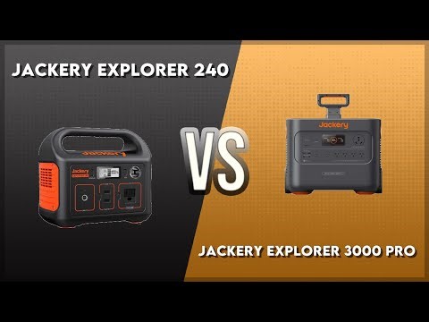 Jackery Explorer 240 vs Jackery Explorer 3000 Pro Technical Comparison