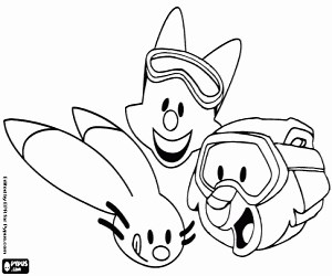 Mascots of Salt Lake City 2002 coloring page printable game