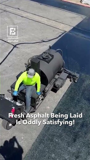The Most Satisfying Asphalt Paving Process