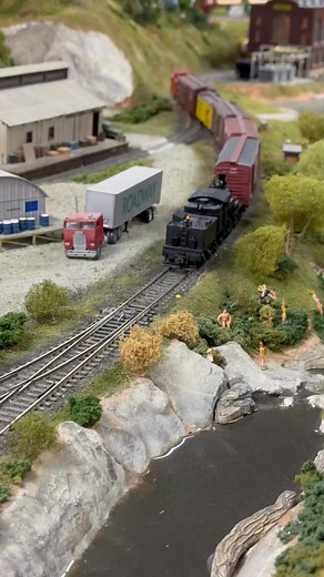 New power for the Mill Creek Railroad. Our shortline has taken a nod from North Carolina’s famous Graham County Railroad by trying out a Shay for power. Several loads from Mill Creek head upgrade to the junction with the Norfolk & Western. | Southbound Model Railroaders, Inc.