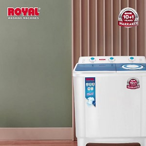 Powerful and Durable would be exactly what the Royal Washing Machine brings you for a magnificent wash in every run. #RoyalFans #WashingMachine #SmartLifestyle #LaundryAbMilKe | Royal Inverter Fans