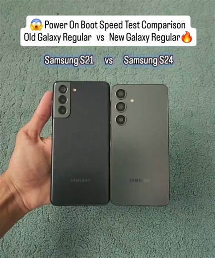 🔥 Samsung S21 vs S24⚡BOOT SPEED BATTLE! 😱 3 Generations Apart — Which Galaxy Boots Faster?!📱 #Shorts