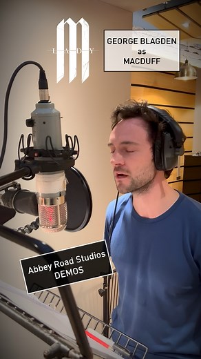 Lady M - The Macbeth Musical 🗡️ on Instagram: "A little glimpse of George Blagden recording the “Mother Scotland” demo at Abbey Road 🏴󠁧󠁢󠁳󠁣󠁴󠁿 Macduff pulls the troops together as they prepare for a battle against Norway ⚔️ #LadyM #Macbeth #MacbethMusical #Broadway #NewMusical #MusicalTheatre #BehindTheScenes #WestEndTheatre #BroadwayBound #TheatreLife #ShakespeareReimagined #Fanquos"