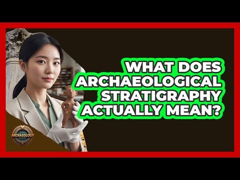 What Does Archaeological Stratigraphy Actually Mean?