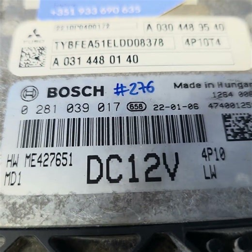 Mitsubishi Fuso MD1CS069 0281039017 ⚠️unLOCKED⚠️ and programmed.