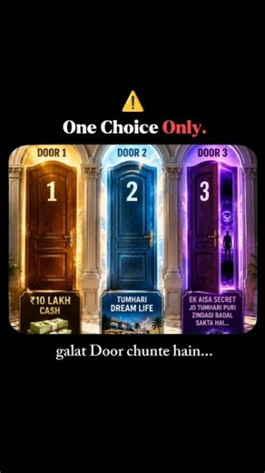 99% People Choose The Wrong Door 💀 #shorts #viral #test