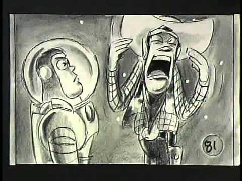 The Making of Toy Story 1995 Abandoned Scene Woody Gets Rid of Buzz