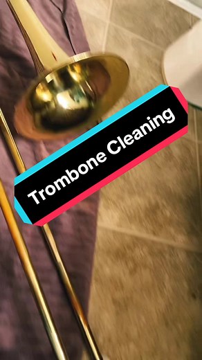 How to clean a trombone if you don’t have all the proper materials !! #trombone #cleaning #cleaninginstrument #basstrombone #taking #your #instrument #a #bath