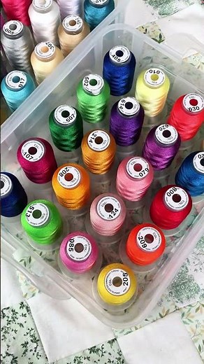 New brothread 40 Brother Colors 500m Each Embroidery Machine Thread with Clear Plastic Storage Box