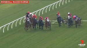 Jockey Andrew Adkins suffered multiple injuries, including a fractured leg and arm, after he and his horse Hot 'N' Hazy fell in the opening race at Rosehill Gardens. He was taken to Westmead Hospital in a serious but stable condition. More: 7news.link/2ZW2Xb9 #Rosehill #7NEWS | 7NEWS Sydney
