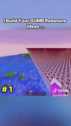 I Build Your DUMB Redstone Ideas... #Minecraft #minecraftbuilding #minecrafttutorial #minecrafter #foryou