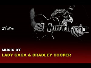 Shallow guitar backing track (with vocals and violin) | Lady Gaga, Bradley Cooper