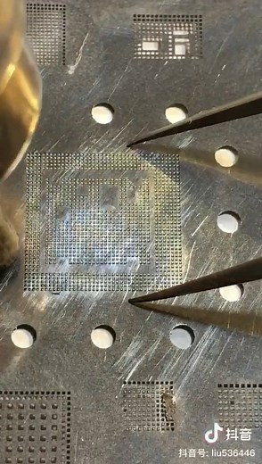 A12 Chip tinning with RELIFE RL-044 BGA STENCILS | Guangzhou Sunshine Electronic Technology Co., Ltd.