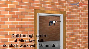 VIZ-PRO Quick Mount Steel Security Door with Frame and Hardware, Gray Left Side-Hinged Inward, 39 9/16" - 41 7/8" Width Adjustable, 83 1/2" Height