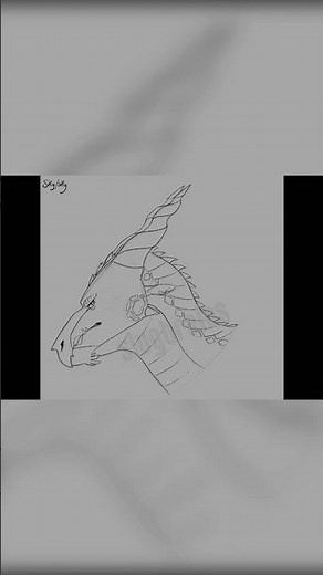 Day 3 wings of fire hybrid challenge || Vulture #wof #drawing #art #digitalart #furry #dragons