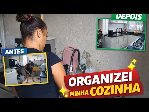 Fiz almoço e transformei minha cozinha Rotina real .