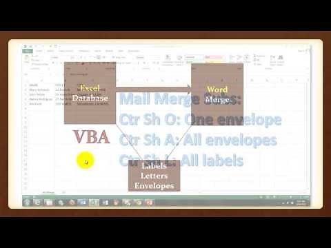 VBA Mail Merge from Excel to Word