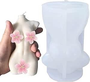 SILICANDO Silicone Mold Woman Body, Female Candle Mold for Soy Wax, Plaster Resin Casting, Epoxy Human Mold for Resin Casting, Homemade Soap Making DIY Craft