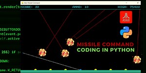 ASMR Game Coding 🕹️ in Python [ Atari : Missile Command 🚀 ]