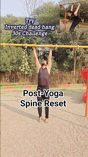 #deadhang #backpainrelief #spinaldecompression #PostYoga #mobility #yogaRecovery #shouldermobility