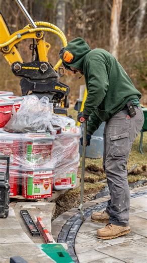Elmwood Landscapes | This project features a resin-based joint sand, installed wet and designed to cure as it dries which creates strong, long-lasting joints... | Instagram