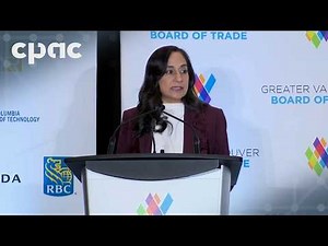 Foreign Affairs Minister Anita Anand addresses Greater Vancouver Board of Trade – April 7, 2026