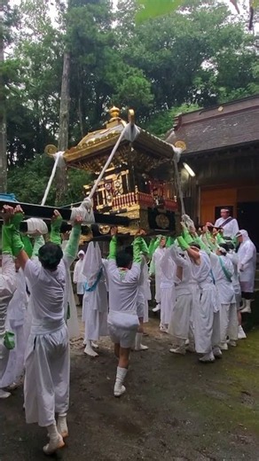 やわたんまち2026 木幡神社 神輿還御 雨の還御無事到着 お疲れさまでした。