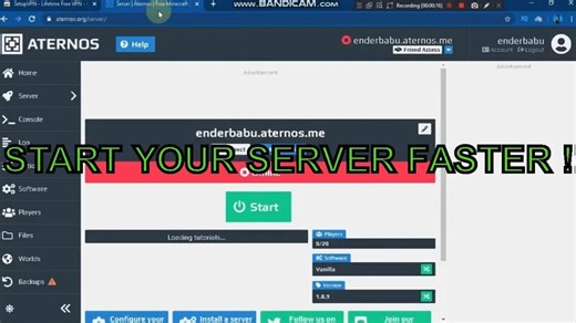 How To Start Your Aternos Server Fast Without Queue Time *NOT ClickBait