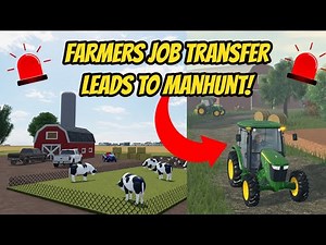 Greenville, Wisc Roblox l Farmer Job MANHUNT CHASE Liberty County Rp