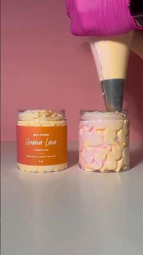 guava lava whipped soap 🌺 #asmr #smallbusiness #selfcare #skincare
