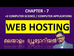 Web Hosting| Chapter-7|+2|Computer Science |Computer Applications|| Malayalam | Tutorial|exam tips