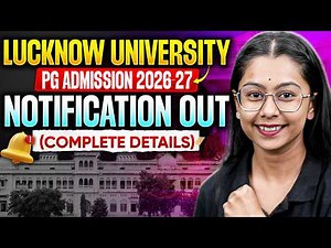 Lucknow University Admission 2026: Registration Form, Eligibility & Fees | Full Guide #cuetpg2026