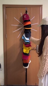 Hat Rack for Baseball Caps Hat Organizer Holder for Over The Door &Wall , 20 Clips Holds Up to 20-40 Caps, Hat Storage for Closet, Baseball Cap Rack for Wall Hanger, for Winter Beanie & Accessories