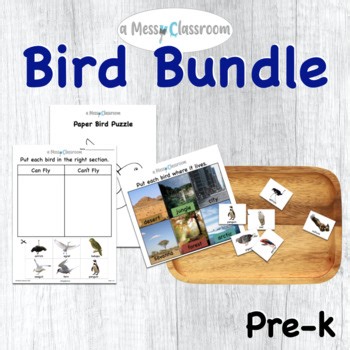 Preschool Birds Thematic Unit Bundle