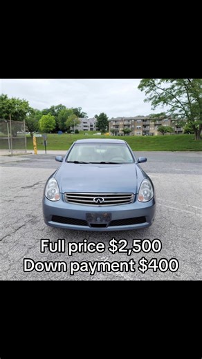 Shipping available 2006 Infiniti Price. $2,500 Down payment. $400 Miles 130k Clean title Financing available Automatic drive Tinted windows Leader seats 💺 Message me if interested WhatsApp number 1 (302) 694-1554