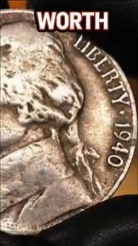 1940 D Jefferson Nickel worth $5,000 💰 Rare Early Nickel Find! #Shorts