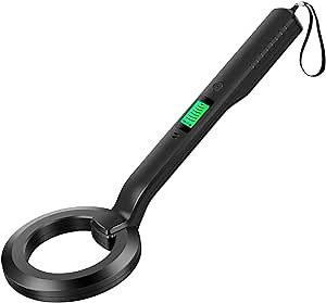 Handheld Highly Sensitive Metal Detectors, Metal Detector Pinpointer with Audible and Vibration Alerts, 360°Search IP54 Waterproof Metal Treasure Finder for Adults & Kids