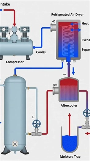 working process of compressed air dryer