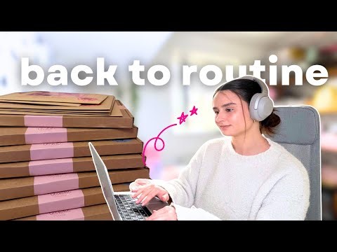 Back to Routine | Making 150 Sticker Sheets for My Mail Club (Studio Vlog) 📦✨💗