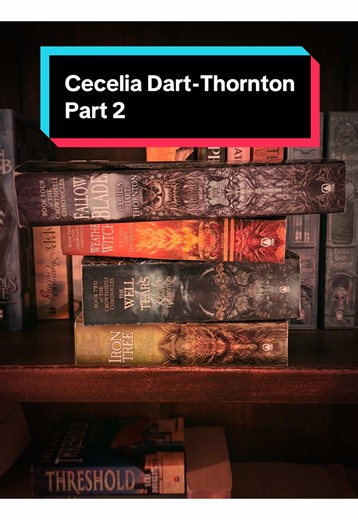 Cecelia Dart-Thornton Part 2! The Crowthistle Chronicles are another series I truly adore. I love the adaptation of Celtic and Norse myth that is woven throughout this series, the emotional turmoil, the epic love, and, since picking them up at around 16 years old, I have dreamt of being a Weathermaster ⛈️ Another epic fantasy everyone should be reading! #epicfantasy #ceceliadartthornton #thecrowthistlechronicles #australianauthor