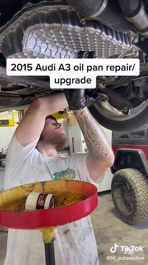 2015 Audi A3 Oil Pan Repair and Upgrade