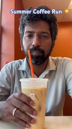 ☀️ Surviving the Heat with Dunkin’ Iced Coffee! 🧊☕