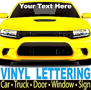 Custom Vinyl Lettering (11 inch high Text) for Cars, Trucks, Boats, Doors, Windows, Signs, Windshields, Letters, Numbers, Decal Stickers