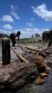 6.7K views · 113 reactions | Upgrading irrigation bamboo pipe system into swimming pool underground | Primitive Unique Tool | Facebook