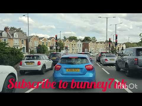 Driving through archway in London UK
