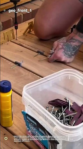 “Perfect Deck Board Spacing Every Time! 🔥 Smart Carpentry Trick You Need to See”